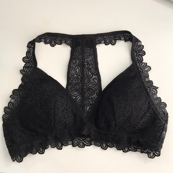 NWT New Black Aerie Lace Bralette - Picture 1 of 4